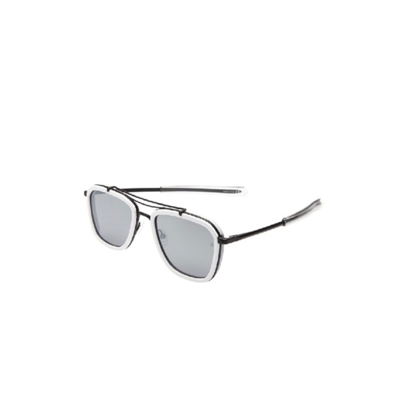 Rag & Bone Phantom Leather Wrapped Sunglasses. main image 4